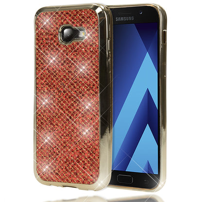 NALIA Handyhülle kompatibel mit Samsung Galaxy A5 2017, Glitzer Slim Silikon-Case Back-Cover Schutzhülle, Glitter Sparkle Handy-Tasche Bumper, Dünne Bling Strass Smart-Phone Hülle