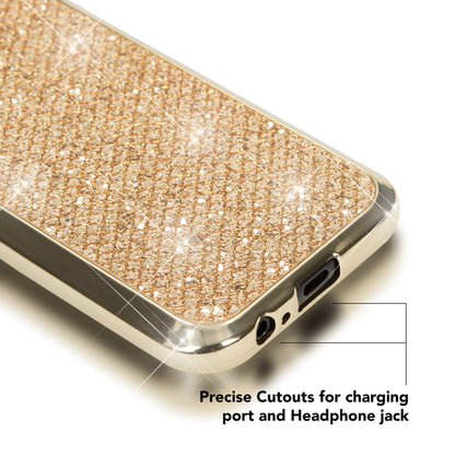 NALIA Handyhülle kompatibel mit Samsung Galaxy A5 2017, Glitzer Slim Silikon-Case Back-Cover Schutzhülle, Glitter Sparkle Handy-Tasche Bumper, Dünne Bling Strass Smart-Phone Hülle