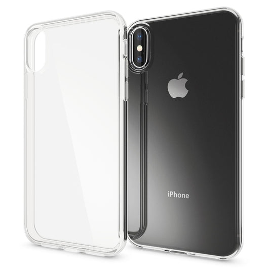 NALIA Transparente Silikonhülle für iPhone XS Max – Anti-Gelb & Rutschfest – GLAZE (Handyhülle Kristallklar, Schlank & Stoßfest) – Marke aus Berlin