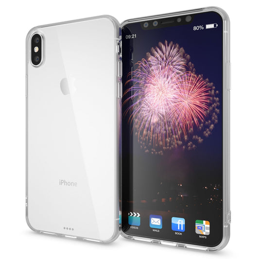NALIA Handyhülle kompatibel mit iPhone X XS, Ultra-Slim Silikon Case Cover Crystal Schutzhülle Dünn Durchsichtig, Etui Handy-Tasche Schale Backcover Transparent Smart-Phone Bumper
