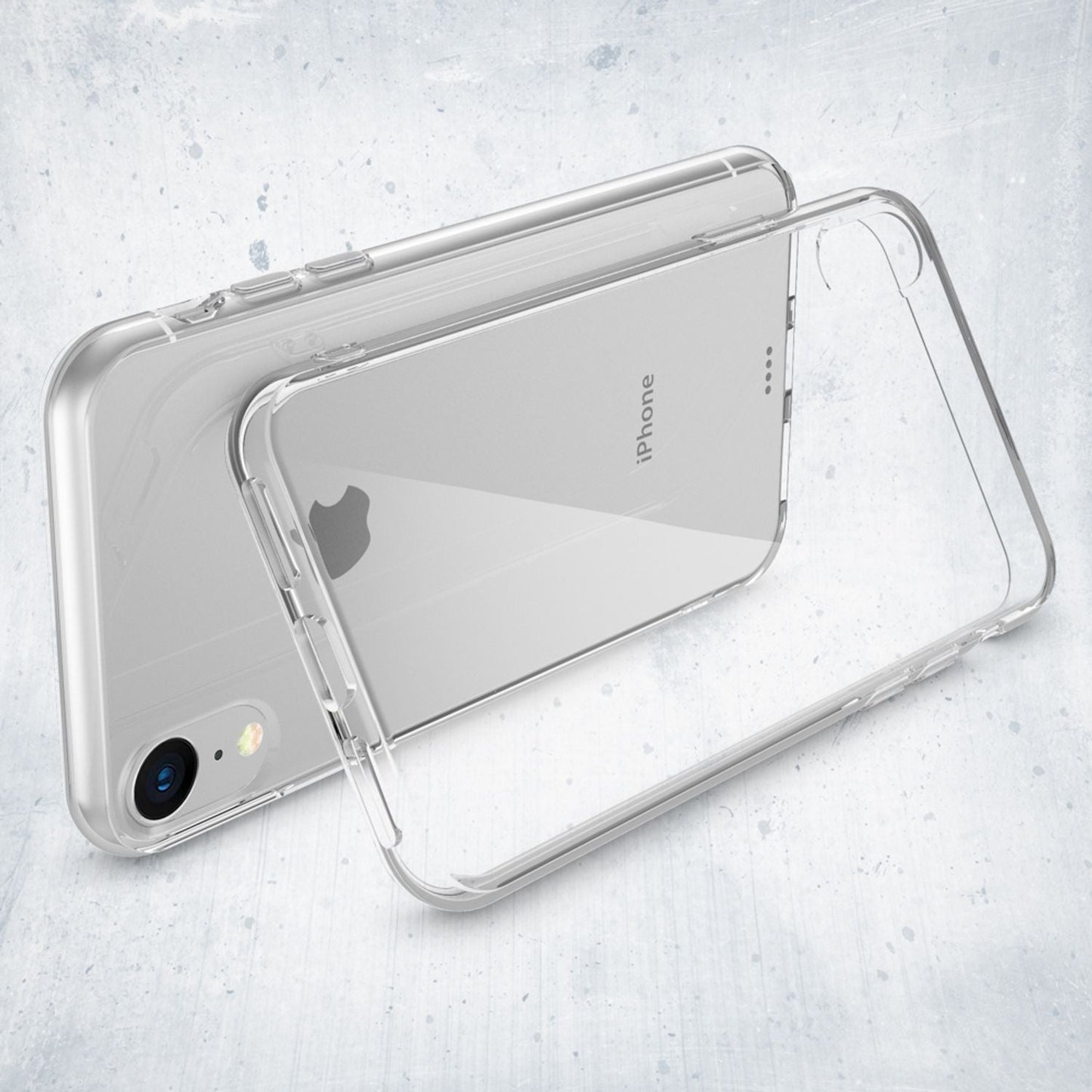 NALIA Handyhülle kompatibel mit iPhone XR, Ultra-Slim Silikon Case Cover Crystal Clear Schutzhülle Dünn Durchsichtig, Etui Handy-Tasche Backcover Hülle Transparent Bumper