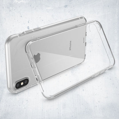 NALIA Handyhülle kompatibel mit iPhone X XS, Ultra-Slim Silikon Case Cover Crystal Schutzhülle Dünn Durchsichtig, Etui Handy-Tasche Schale Backcover Transparent Smart-Phone Bumper