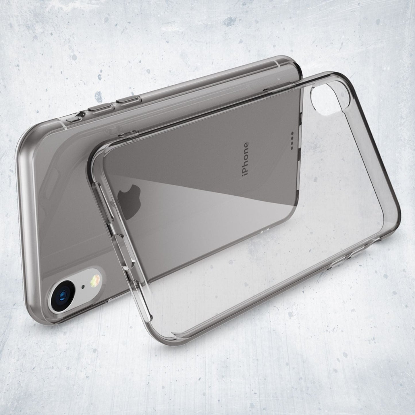 NALIA Handyhülle kompatibel mit iPhone XR, Ultra-Slim Silikon Case Cover Crystal Clear Schutzhülle Dünn Durchsichtig, Etui Handy-Tasche Backcover Hülle Transparent Bumper