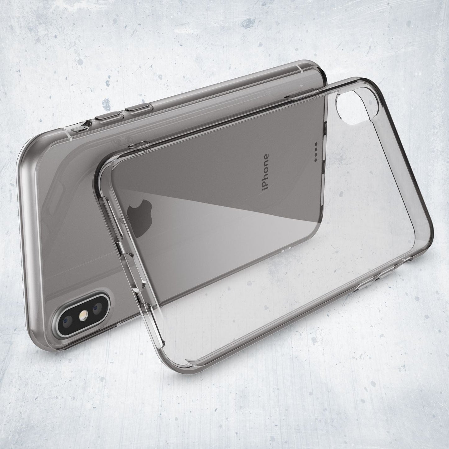 NALIA Handyhülle kompatibel mit iPhone X XS, Ultra-Slim Silikon Case Cover Crystal Schutzhülle Dünn Durchsichtig, Etui Handy-Tasche Schale Backcover Transparent Smart-Phone Bumper