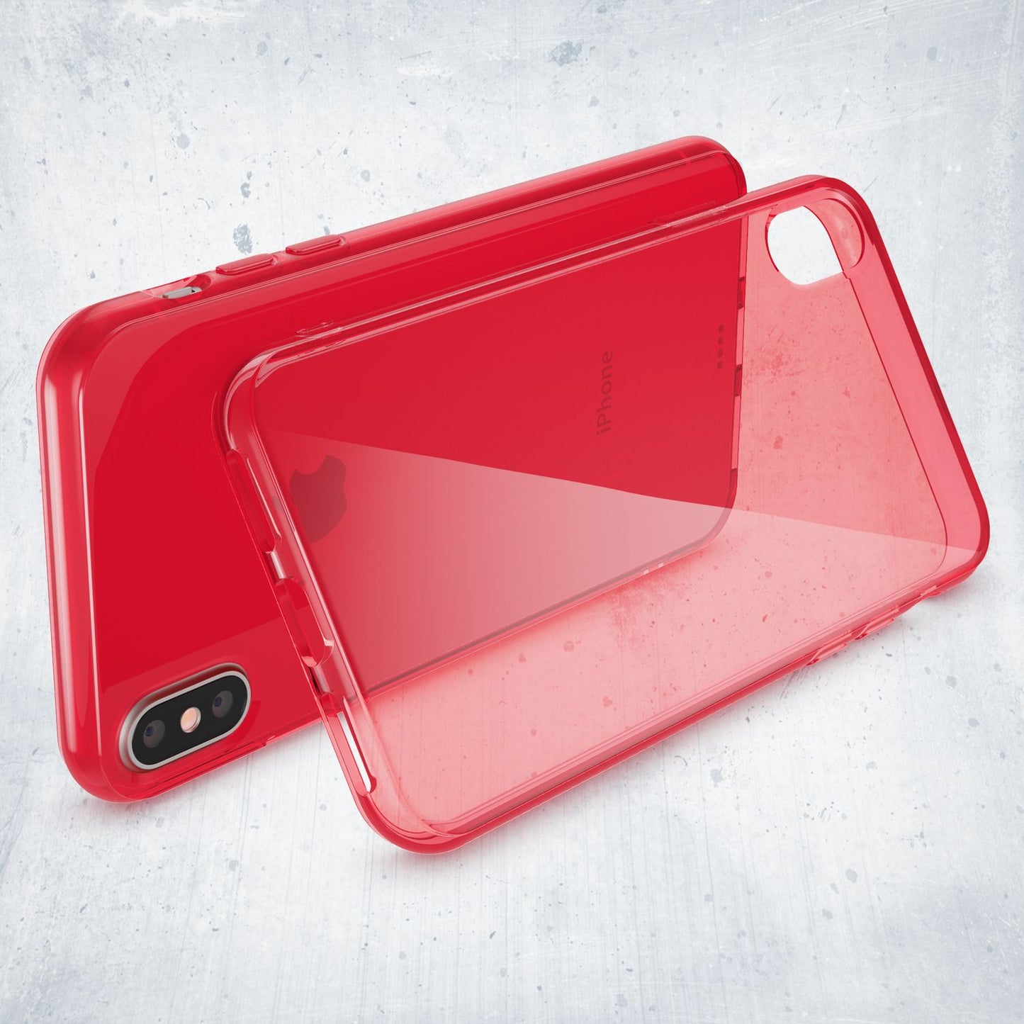 NALIA Handyhülle kompatibel mit iPhone X XS, Ultra-Slim Silikon Case Cover Crystal Schutzhülle Dünn Durchsichtig, Etui Handy-Tasche Schale Backcover Transparent Smart-Phone Bumper