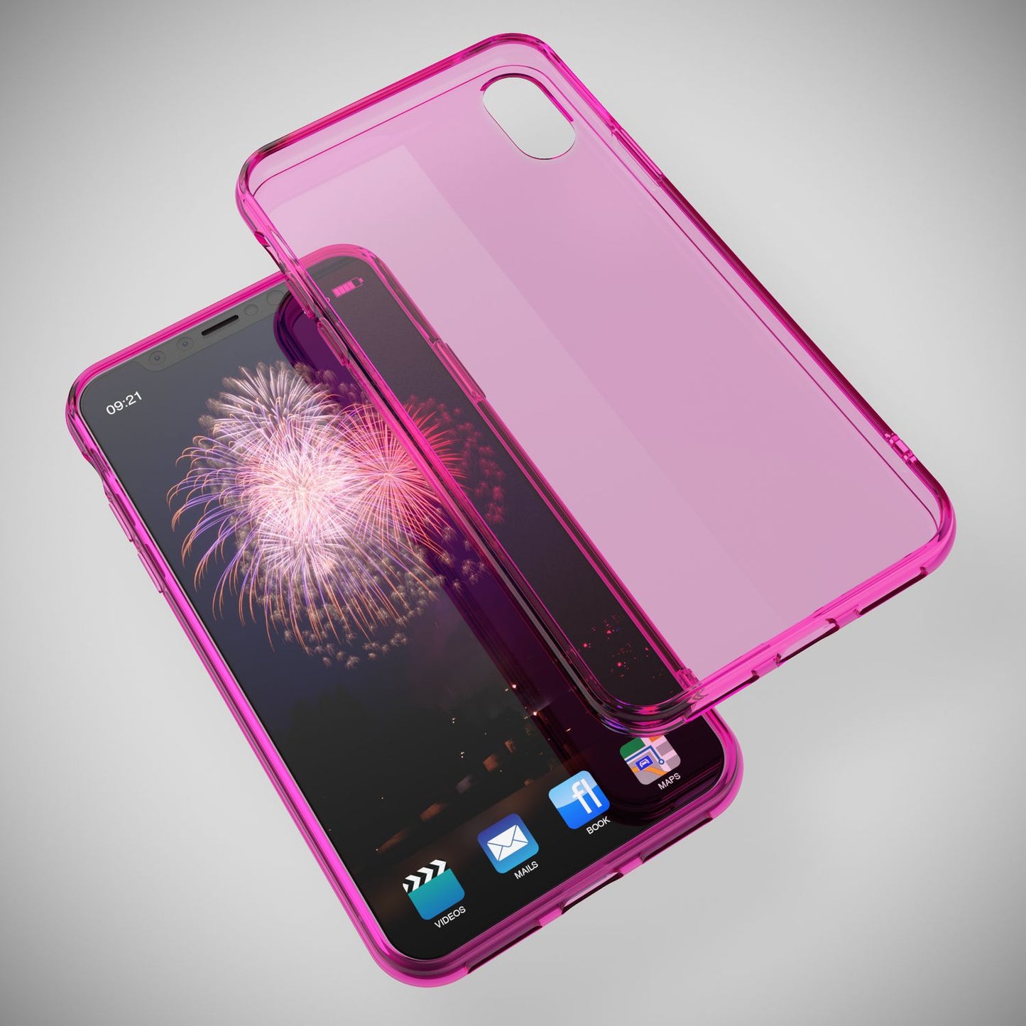 NALIA Handyhülle kompatibel mit iPhone X XS, Ultra-Slim Silikon Case Cover Crystal Schutzhülle Dünn Durchsichtig, Etui Handy-Tasche Schale Backcover Transparent Smart-Phone Bumper