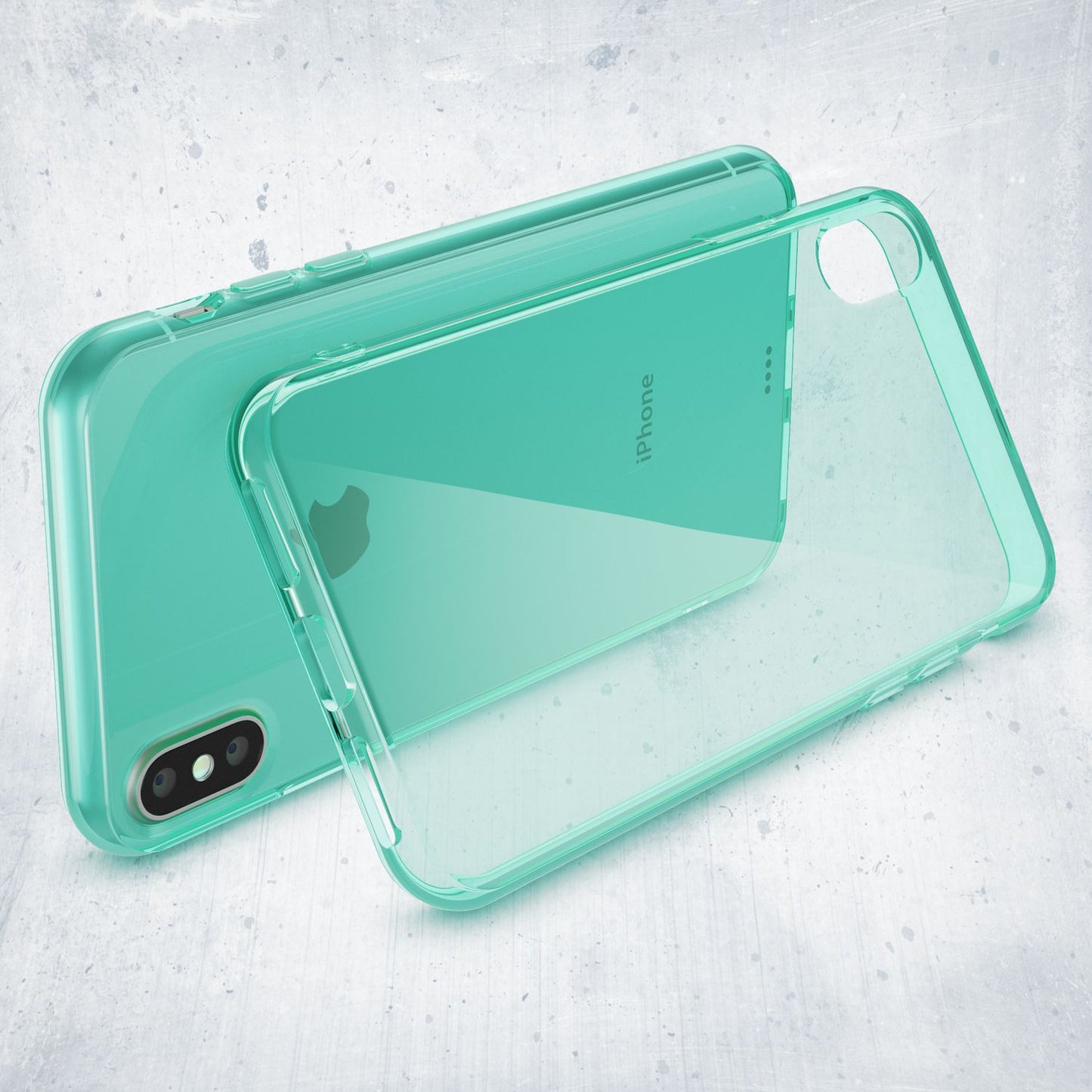 NALIA Handyhülle kompatibel mit iPhone X XS, Ultra-Slim Silikon Case Cover Crystal Schutzhülle Dünn Durchsichtig, Etui Handy-Tasche Schale Backcover Transparent Smart-Phone Bumper
