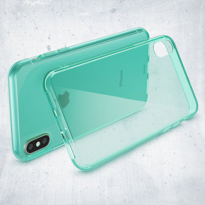 NALIA Handyhülle kompatibel mit iPhone X XS, Ultra-Slim Silikon Case Cover Crystal Schutzhülle Dünn Durchsichtig, Etui Handy-Tasche Schale Backcover Transparent Smart-Phone Bumper