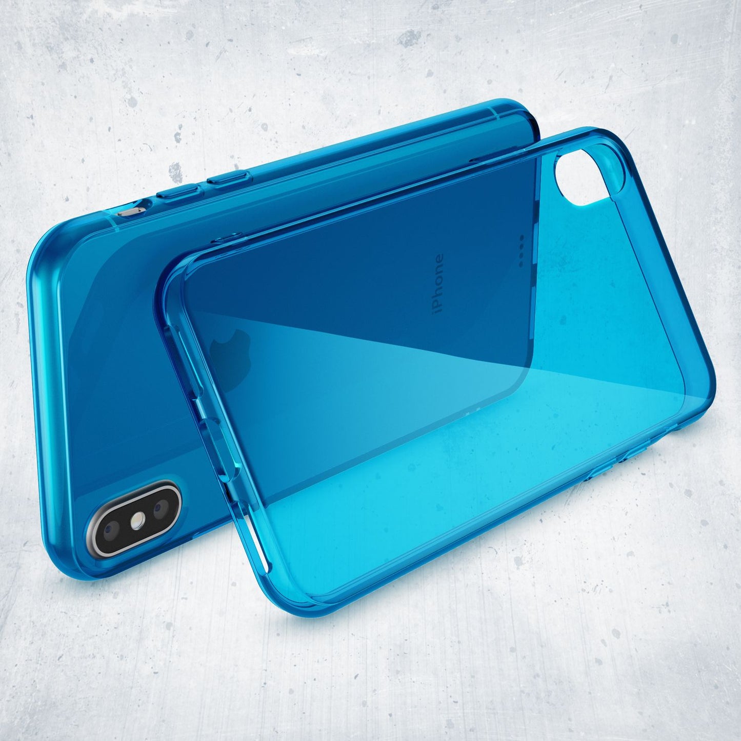 NALIA Handyhülle kompatibel mit iPhone X XS, Ultra-Slim Silikon Case Cover Crystal Schutzhülle Dünn Durchsichtig, Etui Handy-Tasche Schale Backcover Transparent Smart-Phone Bumper