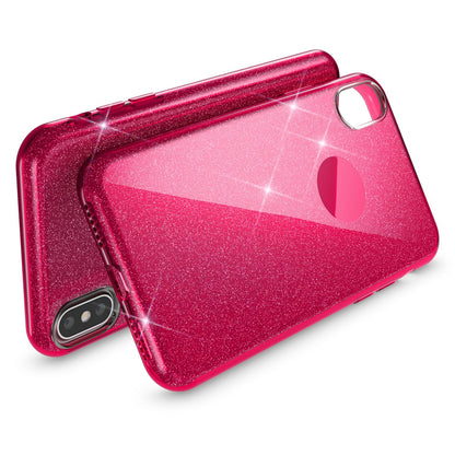 NALIA Glitzerhülle für iPhone XS Max – Funkelnder Glitzer-Look & Grip – SHINEPOP (Silikon Case) – Marke aus Berlin