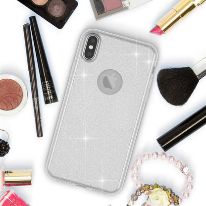 NALIA Glitzerhülle für iPhone XS Max – Funkelnder Glitzer-Look & Grip – SHINEPOP (Silikon Case) – Marke aus Berlin
