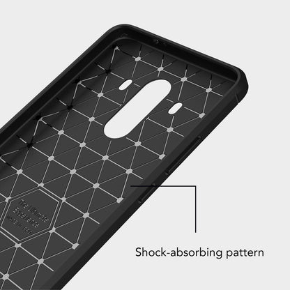 NALIA Silikonhülle für Huawei Mate 10 Pro – Rutschfest & Matt – VORTEX (Gebürstete Optik & Carbon Design) – Marke aus Berlin