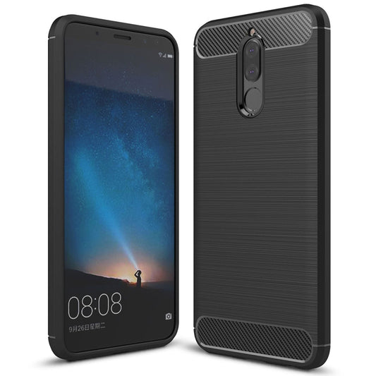 Huawei Mate 10 Lite Handy Hülle von NALIA, Carbon Look Silikon Cover Case Schutz