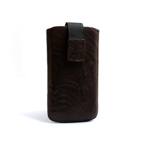 Leder Etui Sleeve Hülle in Braun für Apple iPhone 4 4S iPod Touc