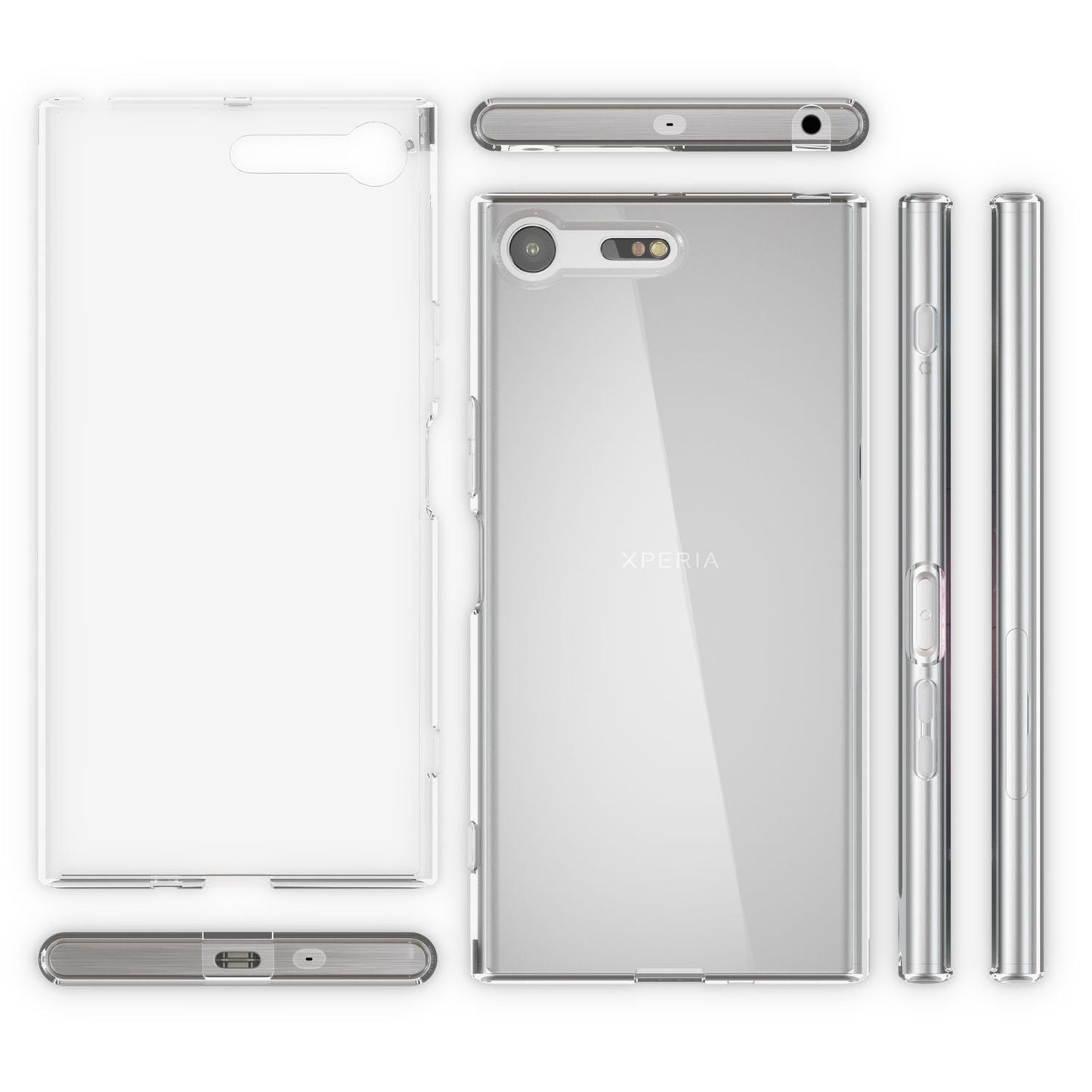 NALIA Transparente Silikonhülle für Sony Xperia XZ Premium – Anti-Gelb & Rutschfest – GLAZE (Handyhülle Kristallklar, Schlank & Stoßfest) – Marke aus Berlin