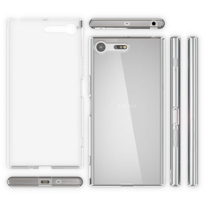 NALIA Transparente Silikonhülle für Sony Xperia XZ Premium – Anti-Gelb & Rutschfest – GLAZE (Handyhülle Kristallklar, Schlank & Stoßfest) – Marke aus Berlin