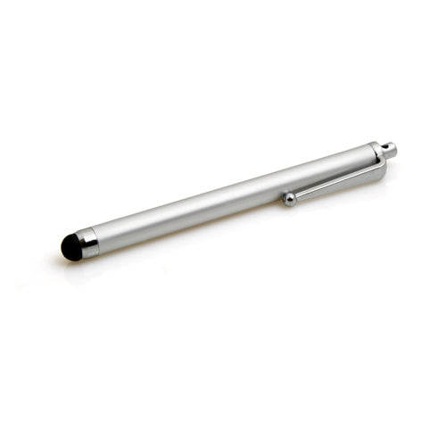 SYSTEM-S Stylus Touch Pen Silber für Smartphone Tablet PC PDA