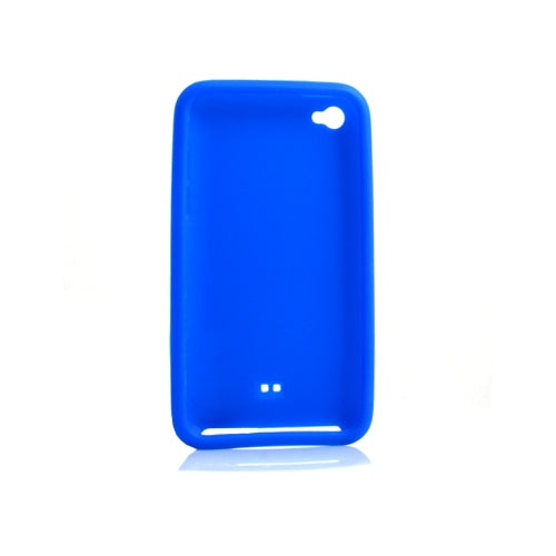 Silikon Hülle Case Skin Tasche in Blau für Apple iPod Touch 4