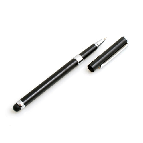 SYSTEM-S Stylus 2 in 1 Stift Kugelschreiber für Tablet PC Smartphone