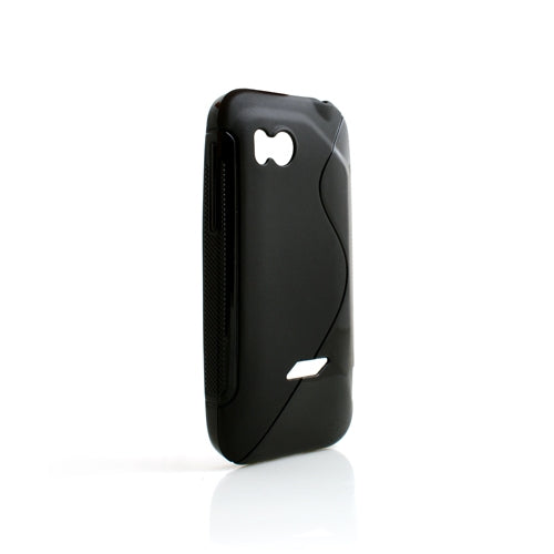 TPU silicone case cover skin in black for HTC Vigor