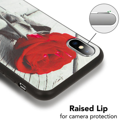 NALIA Handyhülle kompatibel mit iPhone X XS, Ultra-Slim TPU Hülle Silikon Motiv Case Cover Gummi Schutzhülle Dünn, Etui Handy-Tasche Backcover Phone Skin Bumper