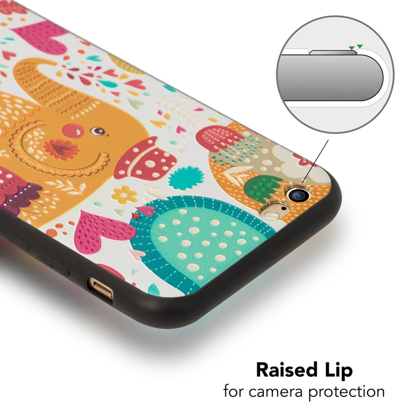 NALIA Handyhülle kompatibel mit iPhone 6 6s, Thin TPU Silikon Motiv Case Cover Gummi Schutzhülle Dünn, Ultra-Slim Etui Handy-Tasche Backcover Phone Bumper