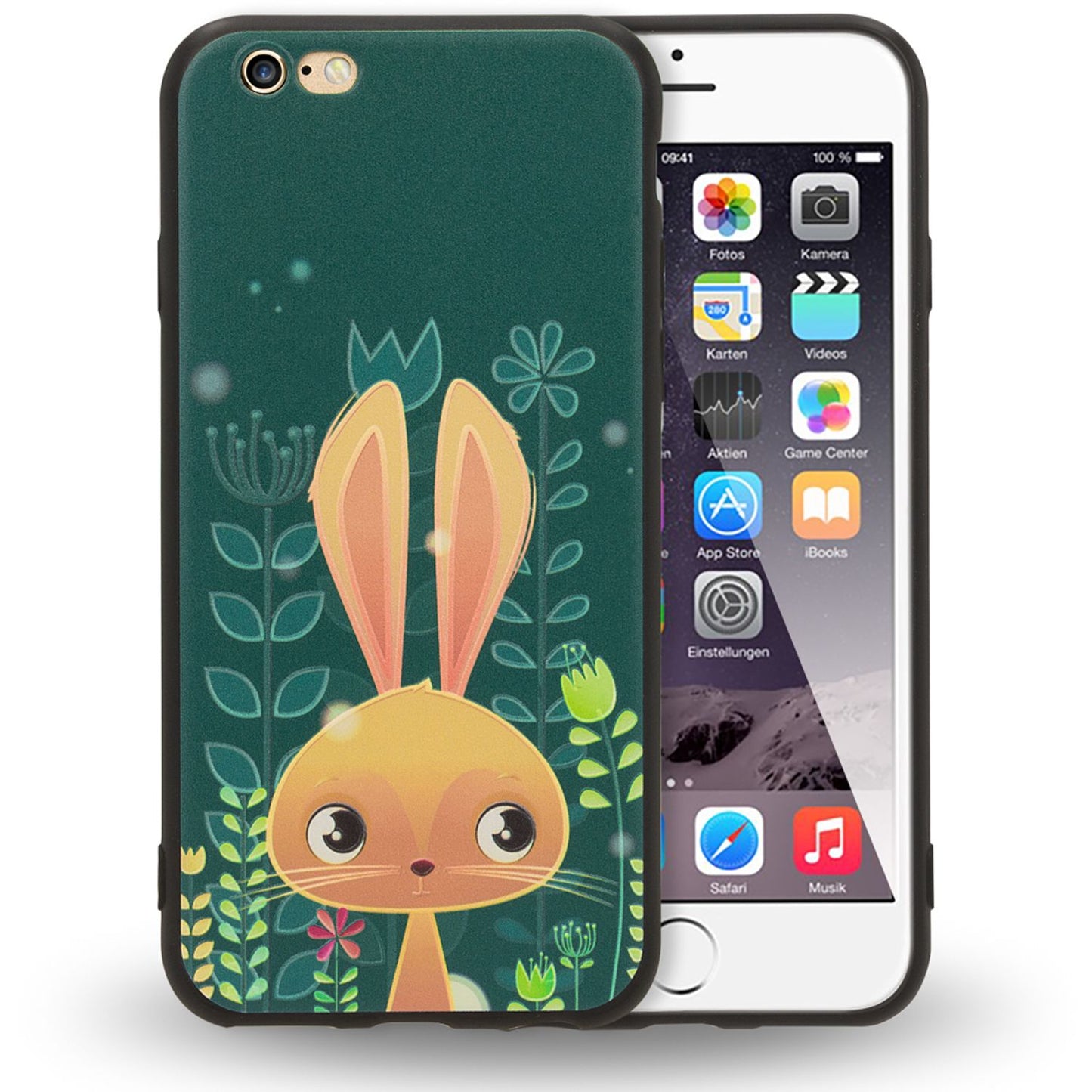 NALIA Handyhülle kompatibel mit iPhone 6 6s, Thin TPU Silikon Motiv Case Cover Gummi Schutzhülle Dünn, Ultra-Slim Etui Handy-Tasche Backcover Phone Bumper