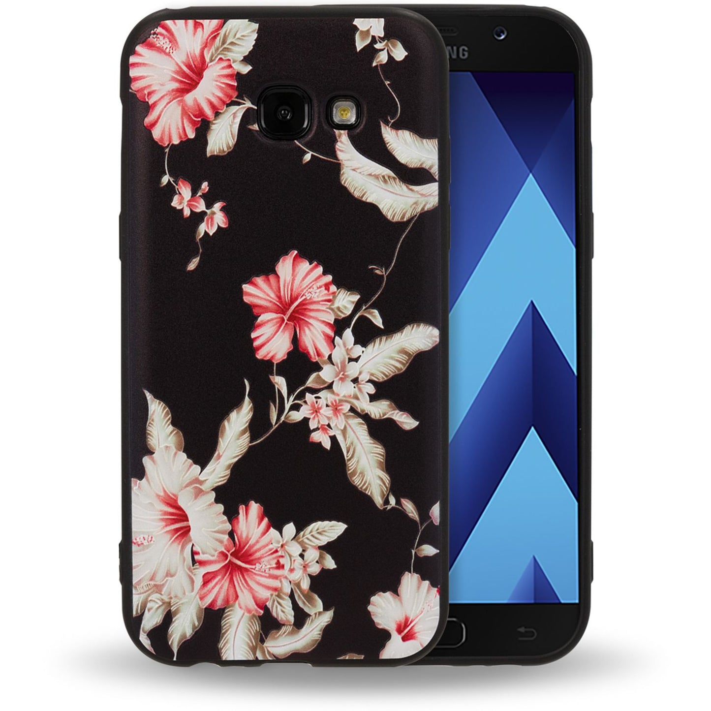 NALIA Handyhülle kompatibel mit Samsung Galaxy A5 (17), Slim TPU Silikon Motiv Case Cover Gummi Schutzhülle Dünn, Ultra-Slim Etui Handy-Tasche Backcover Phone Bumper