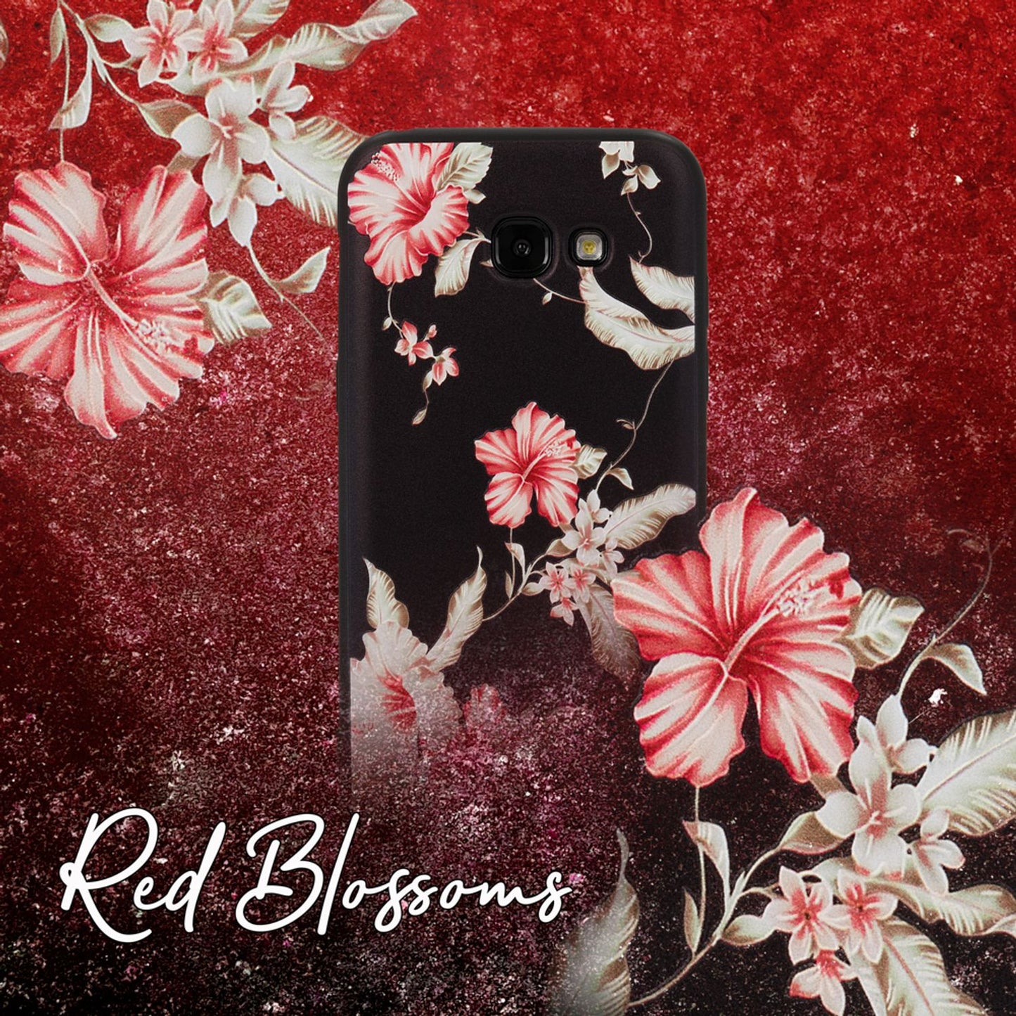 NALIA Handyhülle kompatibel mit Samsung Galaxy A5 (17), Slim TPU Silikon Motiv Case Cover Gummi Schutzhülle Dünn, Ultra-Slim Etui Handy-Tasche Backcover Phone Bumper