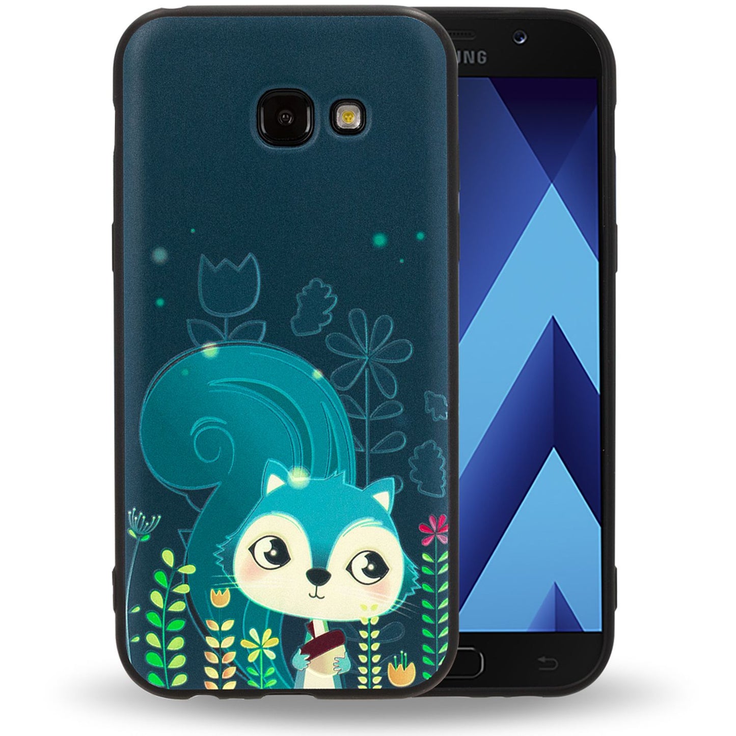 NALIA Handyhülle kompatibel mit Samsung Galaxy A5 (17), Slim TPU Silikon Motiv Case Cover Gummi Schutzhülle Dünn, Ultra-Slim Etui Handy-Tasche Backcover Phone Bumper