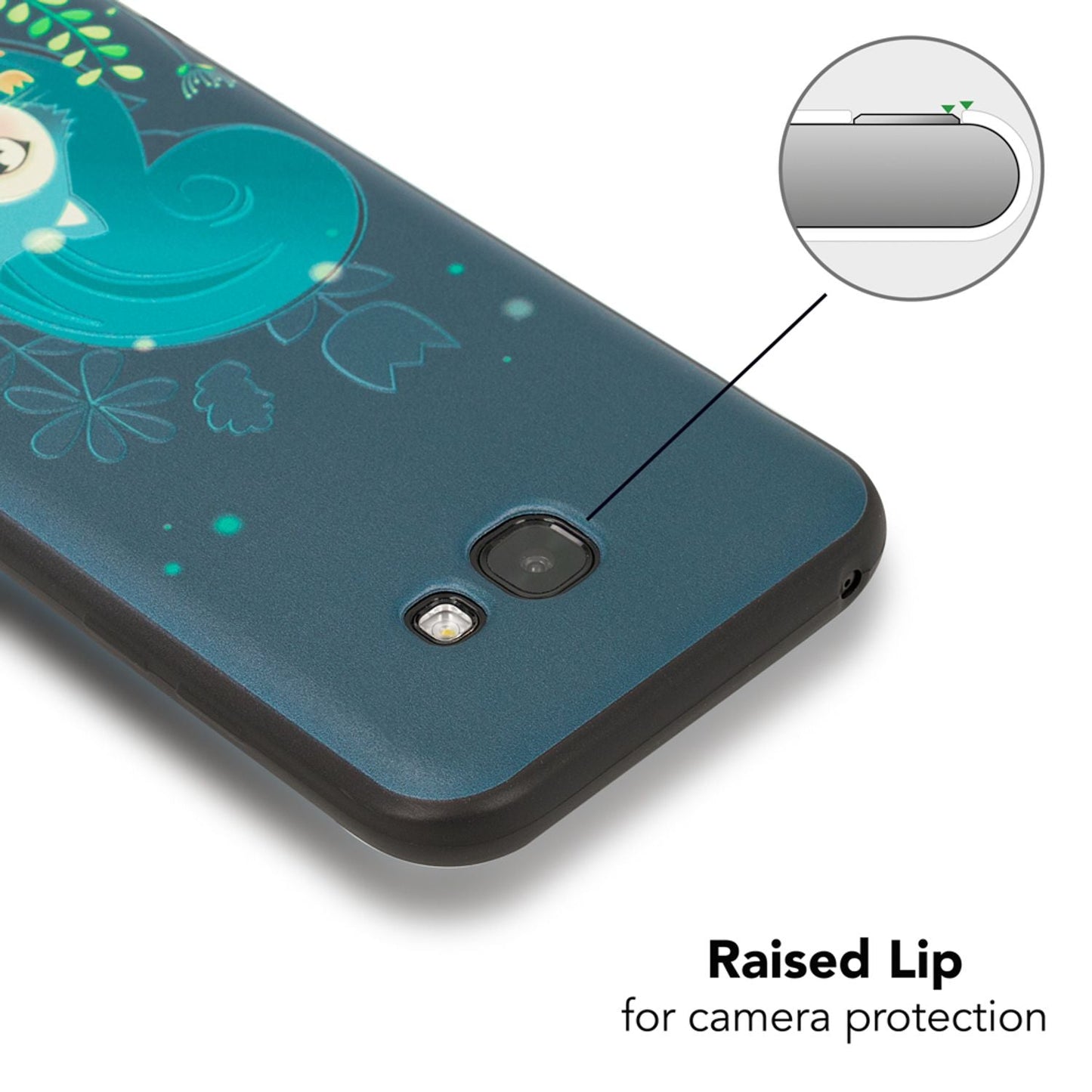 NALIA Handyhülle kompatibel mit Samsung Galaxy A5 (17), Slim TPU Silikon Motiv Case Cover Gummi Schutzhülle Dünn, Ultra-Slim Etui Handy-Tasche Backcover Phone Bumper