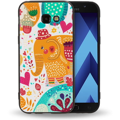NALIA Handyhülle kompatibel mit Samsung Galaxy A5 (17), Slim TPU Silikon Motiv Case Cover Gummi Schutzhülle Dünn, Ultra-Slim Etui Handy-Tasche Backcover Phone Bumper