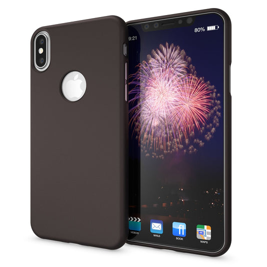 NALIA Neon Silikonhülle für iPhone X / XS – Soft-Touch & Signal-Neon – NEONSHOCK (Matte Schutzhülle) – Marke aus Berlin