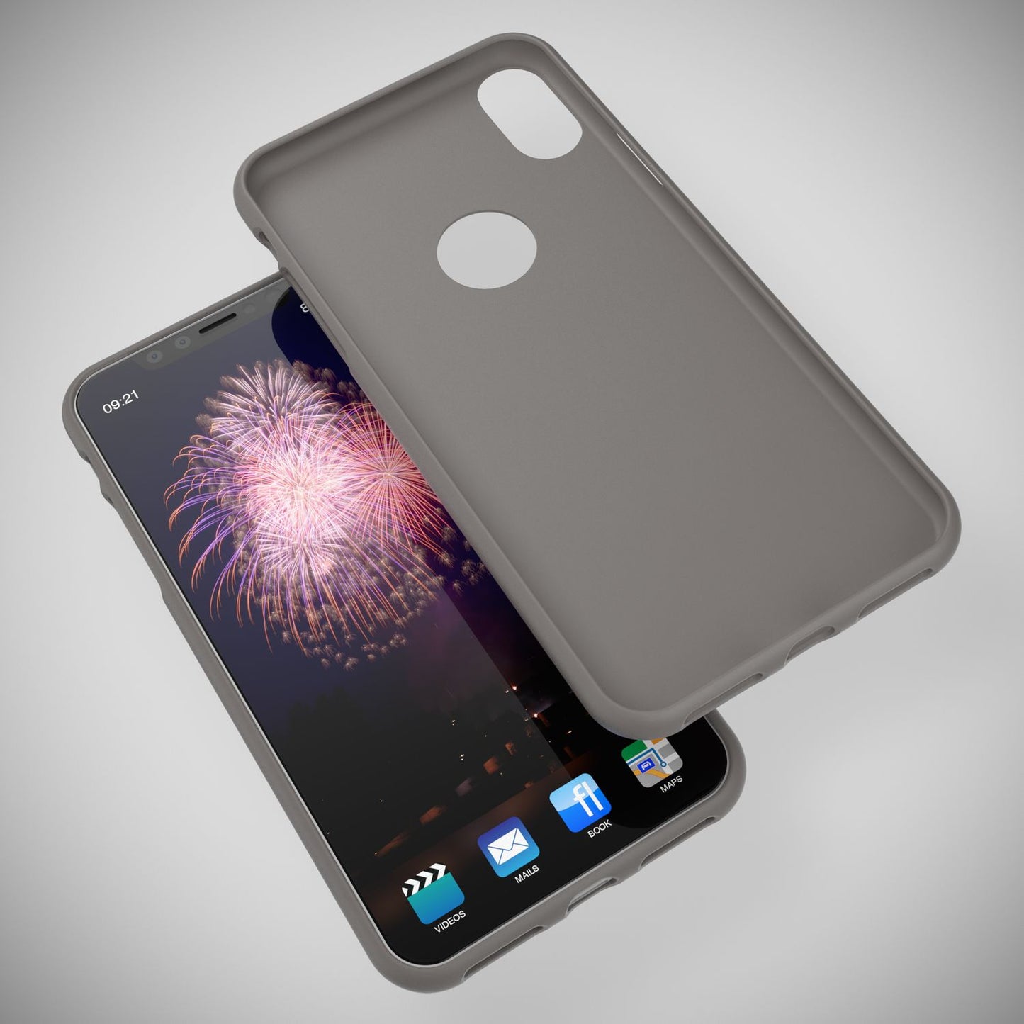 NALIA Neon Silikonhülle für iPhone XS Max – Soft-Touch & Signal-Neon – NEONSHOCK (Matte Schutzhülle) – Marke aus Berlin