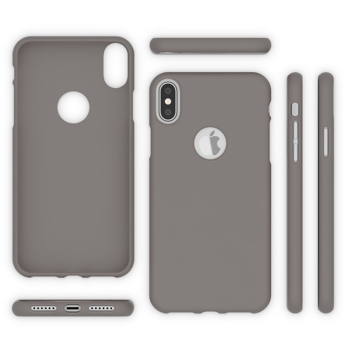 NALIA Neon Silikonhülle für iPhone X / XS – Soft-Touch & Signal-Neon – NEONSHOCK (Matte Schutzhülle) – Marke aus Berlin