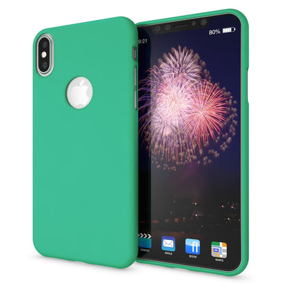 NALIA Neon Silikonhülle für iPhone XS Max – Soft-Touch & Signal-Neon – NEONSHOCK (Matte Schutzhülle) – Marke aus Berlin