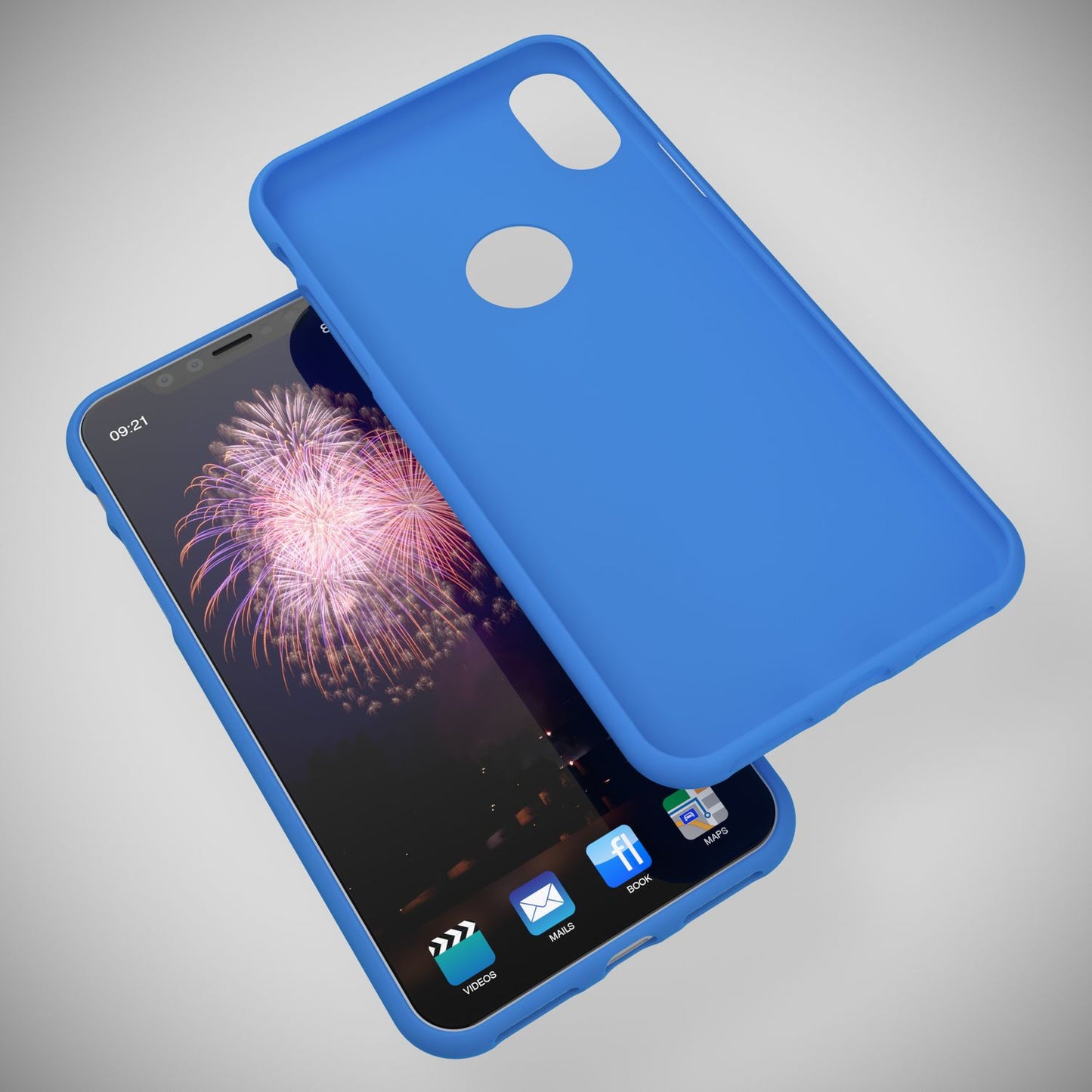 NALIA Neon Silikonhülle für iPhone XS Max – Soft-Touch & Signal-Neon – NEONSHOCK (Matte Schutzhülle) – Marke aus Berlin