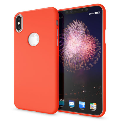 NALIA Neon Silikonhülle für iPhone XS Max – Soft-Touch & Signal-Neon – NEONSHOCK (Matte Schutzhülle) – Marke aus Berlin