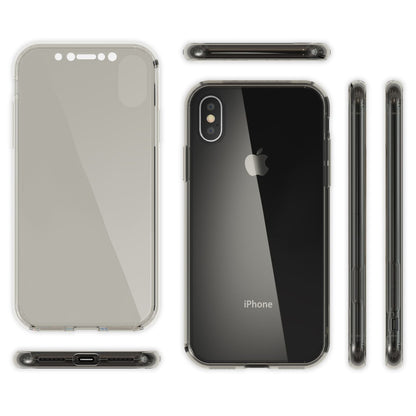 NALIA 360 Grad Handyhülle kompatibel mit iPhone XS Max, Full Cover Rundum Doppel-Schutz, Dünnes Ganzkörper Case Silikon Etui Handytasche, Displayschutz & Rückseite Hülle