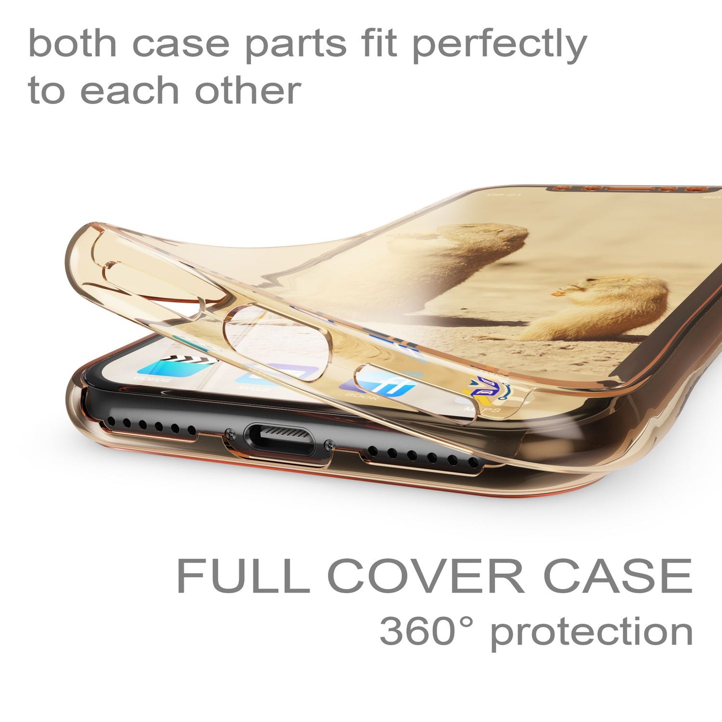 NALIA 360 Grad Handyhülle kompatibel mit iPhone XS Max, Full Cover Rundum Doppel-Schutz, Dünnes Ganzkörper Case Silikon Etui Handytasche, Displayschutz & Rückseite Hülle