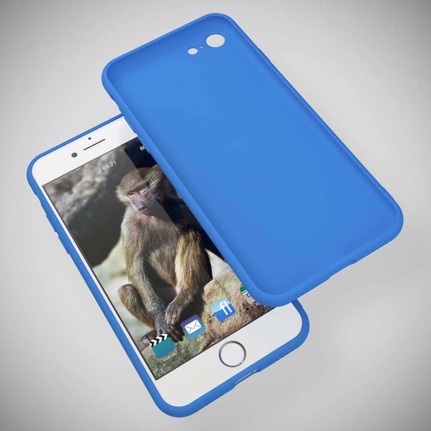 NALIA Neon Hülle kompatibel mit iPhone SE 2022 / SE 2020 / 8 / 7, Ultra-Slim Silikon Handyhülle Soft Case Phone Cover Stoßfest Dünn, Weiche Gummi Schutzhülle Handy-Tasche Bumper Etui