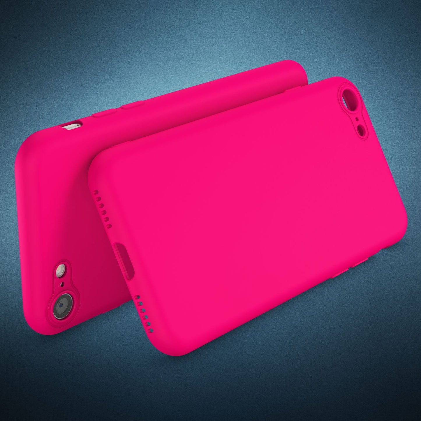 NALIA Neon Hülle kompatibel mit iPhone SE 2022 / SE 2020 / 8 / 7, Ultra-Slim Silikon Handyhülle Soft Case Phone Cover Stoßfest Dünn, Weiche Gummi Schutzhülle Handy-Tasche Bumper Etui