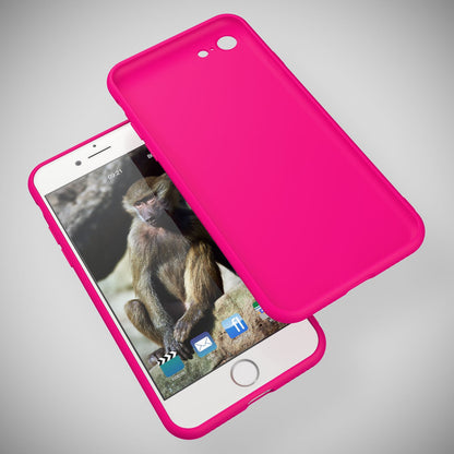 NALIA Neon Hülle kompatibel mit iPhone SE 2022 / SE 2020 / 8 / 7, Ultra-Slim Silikon Handyhülle Soft Case Phone Cover Stoßfest Dünn, Weiche Gummi Schutzhülle Handy-Tasche Bumper Etui