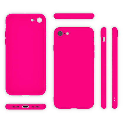 NALIA Neon Hülle kompatibel mit iPhone SE 2022 / SE 2020 / 8 / 7, Ultra-Slim Silikon Handyhülle Soft Case Phone Cover Stoßfest Dünn, Weiche Gummi Schutzhülle Handy-Tasche Bumper Etui
