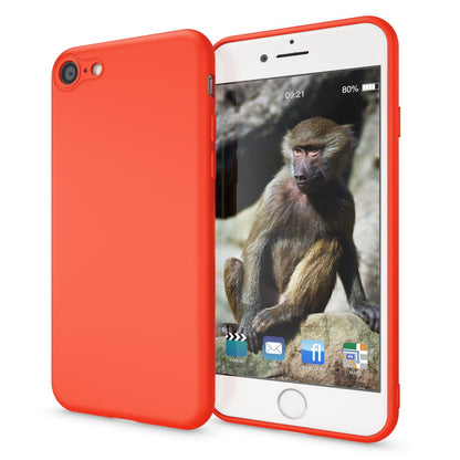 NALIA Neon Hülle kompatibel mit iPhone SE 2022 / SE 2020 / 8 / 7, Ultra-Slim Silikon Handyhülle Soft Case Phone Cover Stoßfest Dünn, Weiche Gummi Schutzhülle Handy-Tasche Bumper Etui