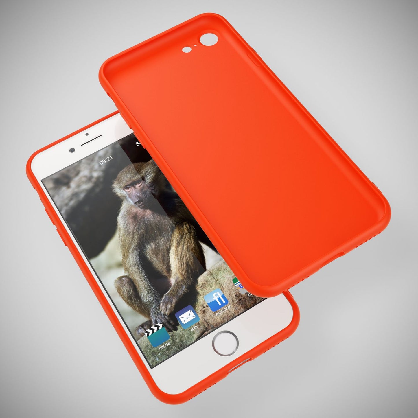 NALIA Neon Hülle kompatibel mit iPhone SE 2022 / SE 2020 / 8 / 7, Ultra-Slim Silikon Handyhülle Soft Case Phone Cover Stoßfest Dünn, Weiche Gummi Schutzhülle Handy-Tasche Bumper Etui