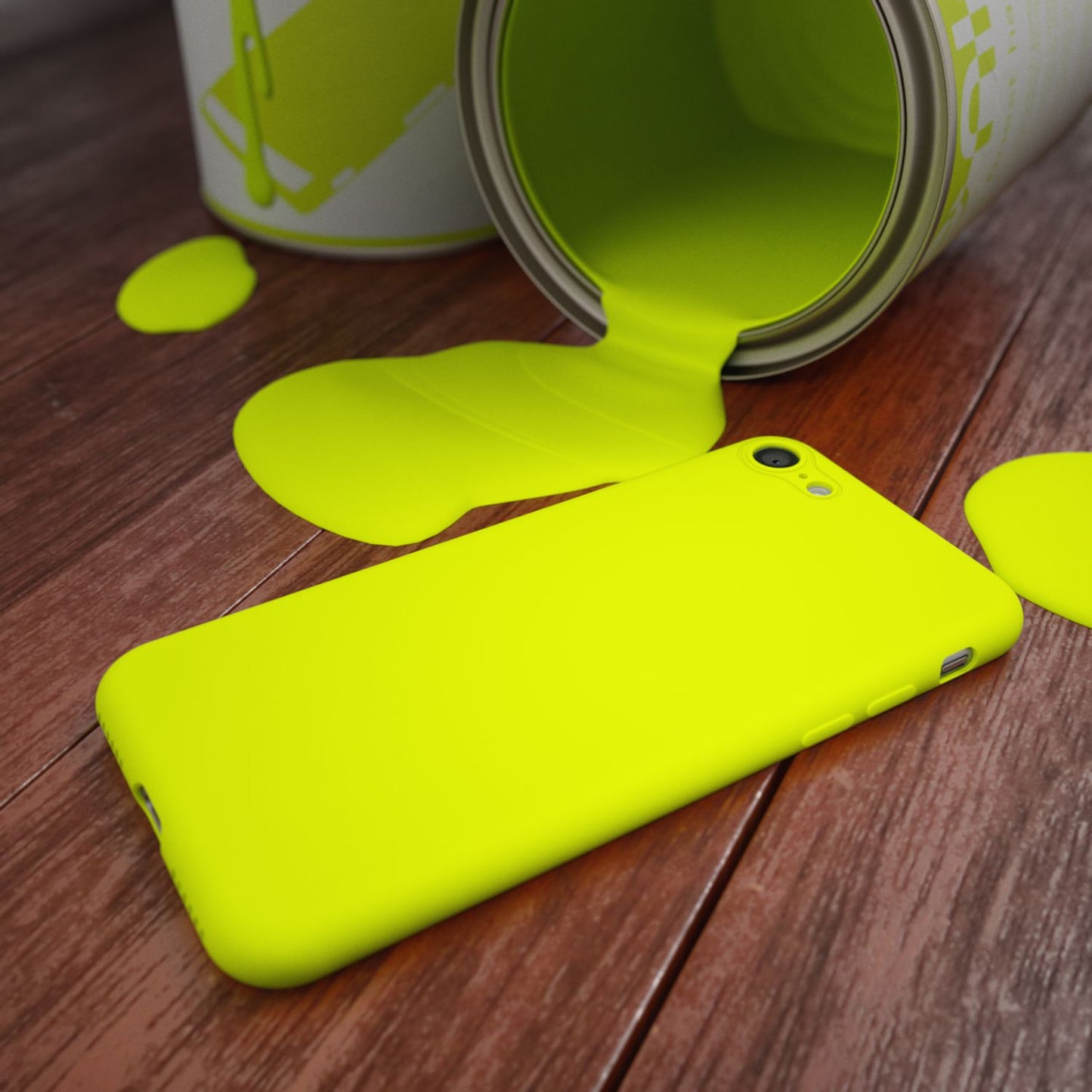 NALIA Neon Hülle kompatibel mit iPhone SE 2022 / SE 2020 / 8 / 7, Ultra-Slim Silikon Handyhülle Soft Case Phone Cover Stoßfest Dünn, Weiche Gummi Schutzhülle Handy-Tasche Bumper Etui
