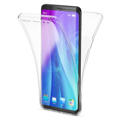 NALIA 360 Grad Handyhülle kompatibel mit Samsung Galaxy S9 Plus, Full Cover vorne hinten Doppel-Schutz Dünnes Ganzkörper Case Silikon Etui, Transparenter Displayschutz & Rückseite