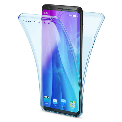 NALIA 360 Grad Handyhülle kompatibel mit Samsung Galaxy S9 Plus, Full Cover vorne hinten Doppel-Schutz Dünnes Ganzkörper Case Silikon Etui, Transparenter Displayschutz & Rückseite