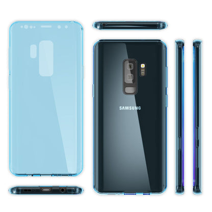 NALIA 360 Grad Handyhülle kompatibel mit Samsung Galaxy S9 Plus, Full Cover vorne hinten Doppel-Schutz Dünnes Ganzkörper Case Silikon Etui, Transparenter Displayschutz & Rückseite